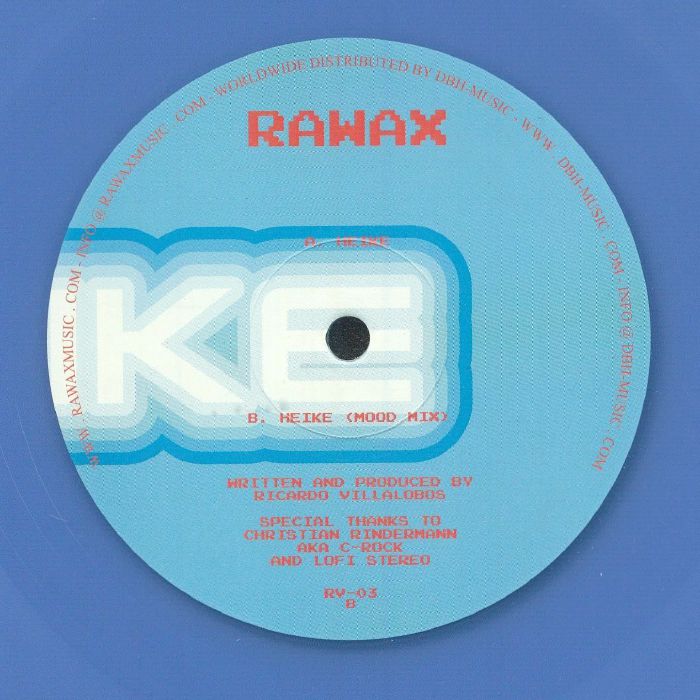 Ricardo Villalobos – Heike (12", Baby Blue, Rawax, 2025) Back Cover