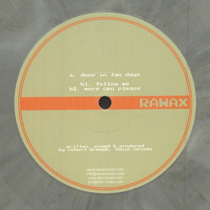 Robert Drewek Vs Tomie Nevada – Minimize The Maximum EP (12", White, Rawax, 2024) Back Cover
