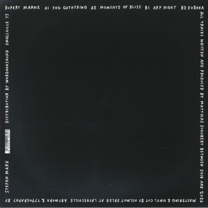 Rupert Marnie – Fog Gathering (12", Smallville Records, 2026) Back Cover
