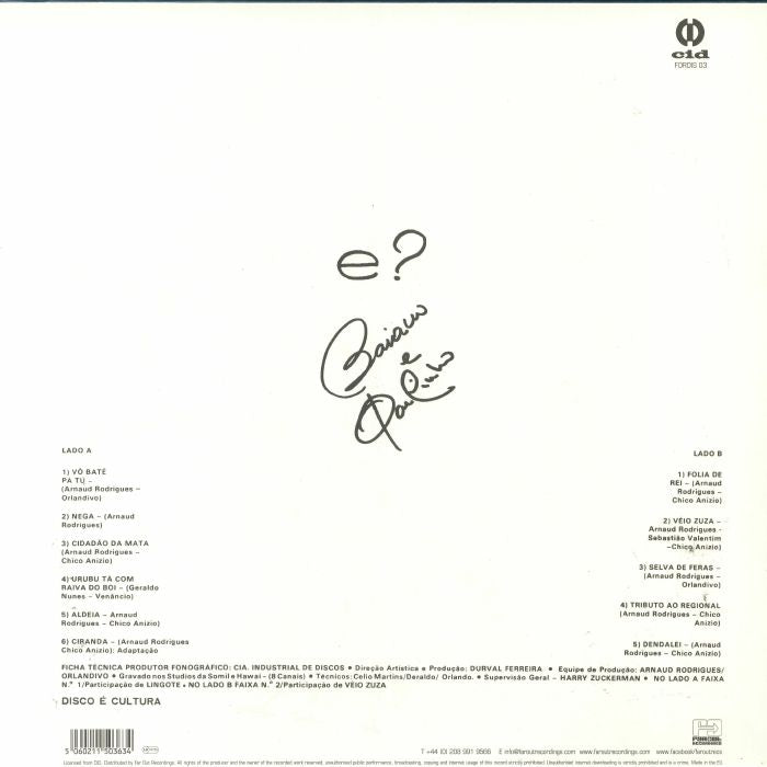 Baiano & Os Novos Caetanos – Baiano & Os Novos Caetanos (LP, Far Out Recordings, 2018) Image 3