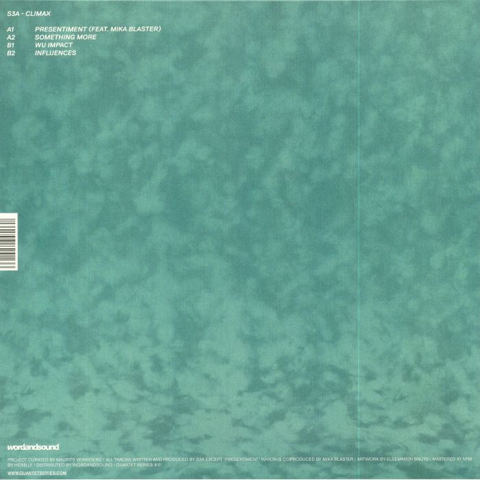 S3A – Climax (12", Quartet Series, 2018) Back Cover