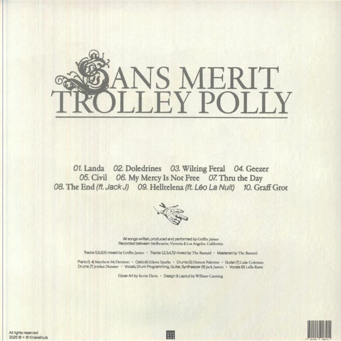 Sans Merit – Trolley Polly (LP, Knekelhuis, 2026) Back Cover