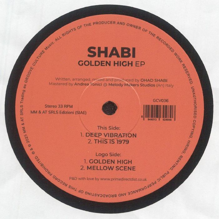 Shabi – Golden High EP (12", Groove Culture Music, 2026) Back Cover