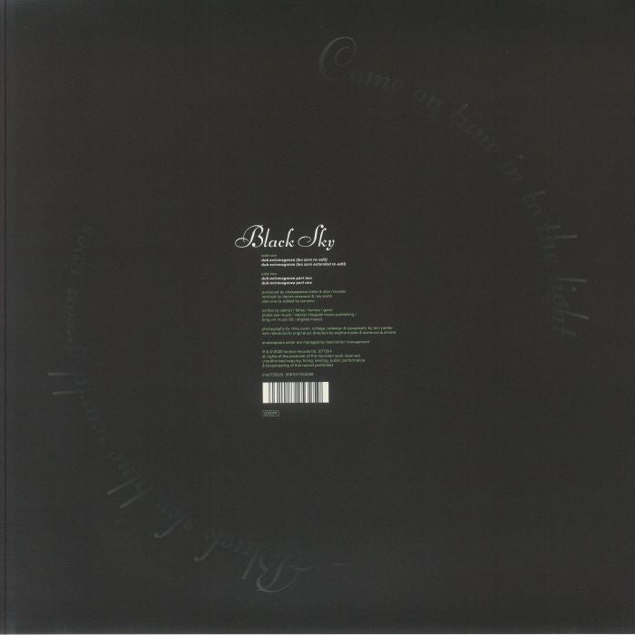 Shakespears Sister – Black Sky (12", Glow In The Dark, London Records, 2025) Back Cover
