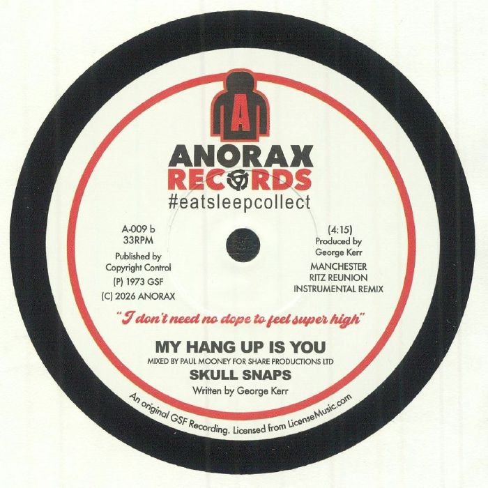 Skull Snaps – My Hang Up Is You (7", Anorax, 2026) Back Cover