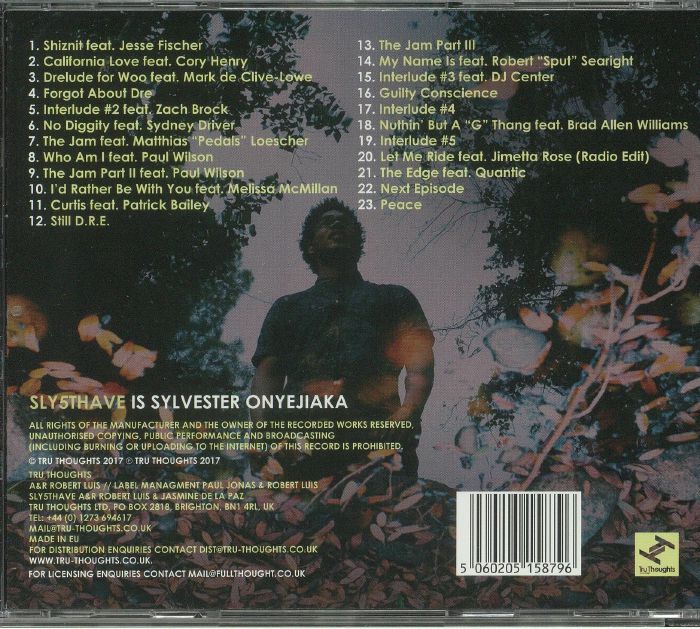 Sly5thAve – The Invisible Man: An Orchestral Tribute To Dr. Dre (CD, Tru Thoughts, 2017) Back Cover