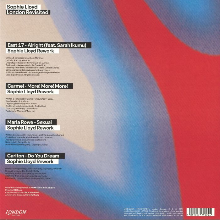 Sophie Lloyd / Various – London Revisited (12", London, 2026) Back Cover