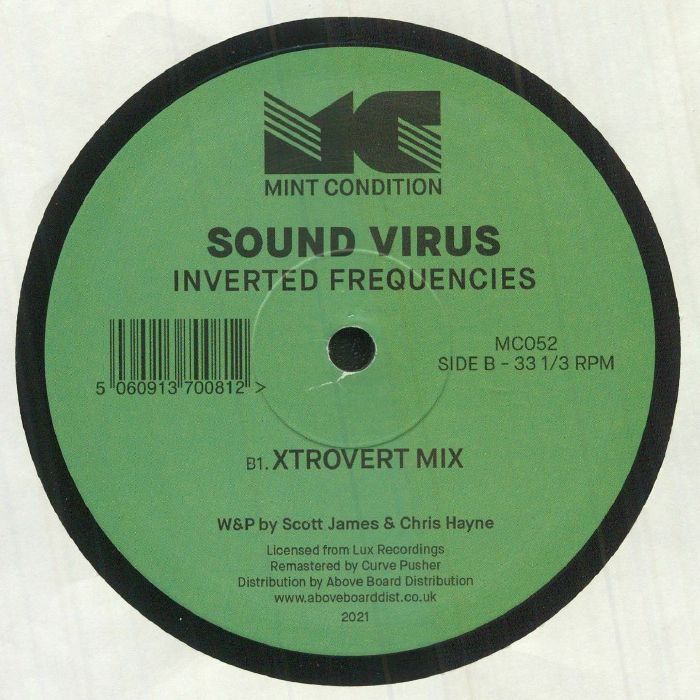 Sound Virus – Inverted Frequencies (12", Mint Condition, 2021) Back Cover