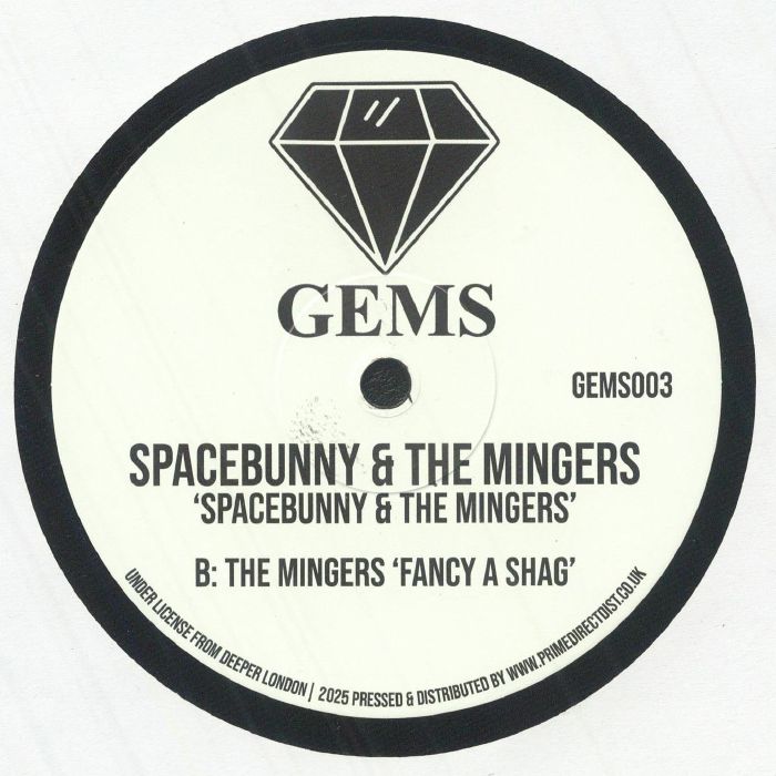 Spacebunny The Mingers – Spacebunny & The Mingers (12", Gems, 2025) Back Cover