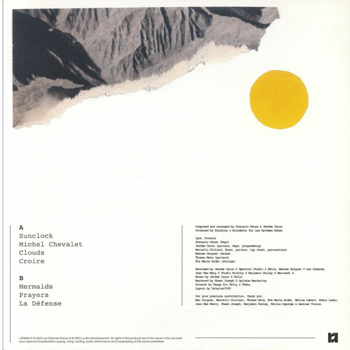 Blackjoy – Grand Soleil (LP, Les Rythmes Ruban, 2024) Back Cover