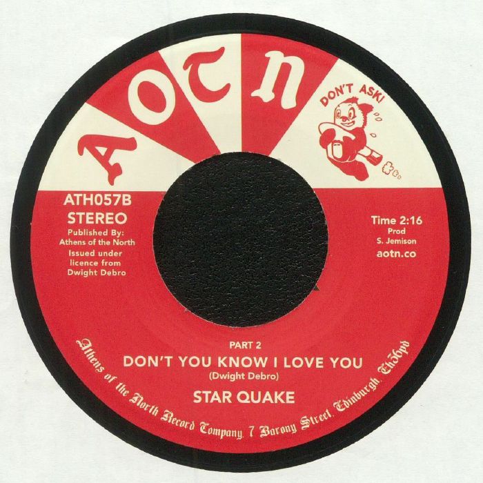 Star Quake – Don't You Know I Love You (7", Athens Of The North, 2017) Back Cover