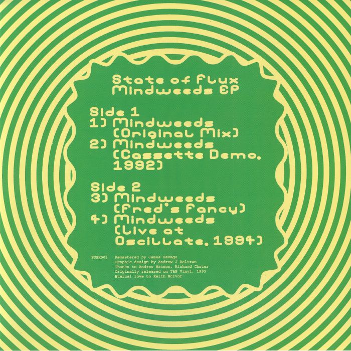 State Of Flux – Mind Weeds (12", Podadisk, 2026) Back Cover