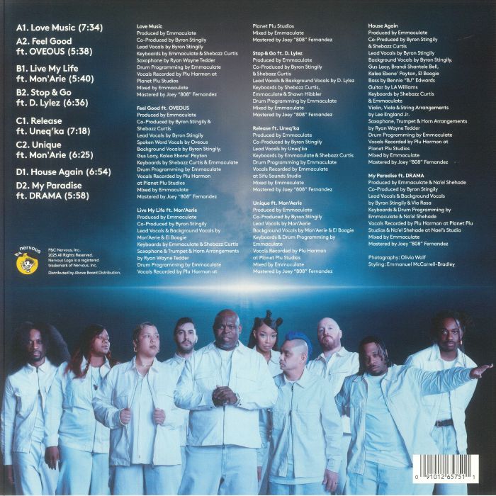 Ten City – The Next Generation (2x12", Nervous Records, 2025) back cover