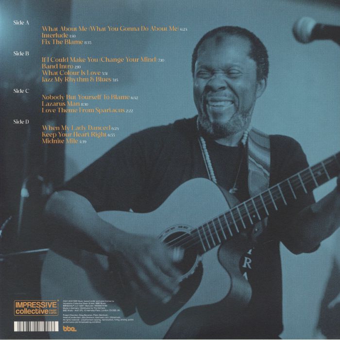 Terry Callier – Live Peace (2xLP, BBE, 2026) Back Cover