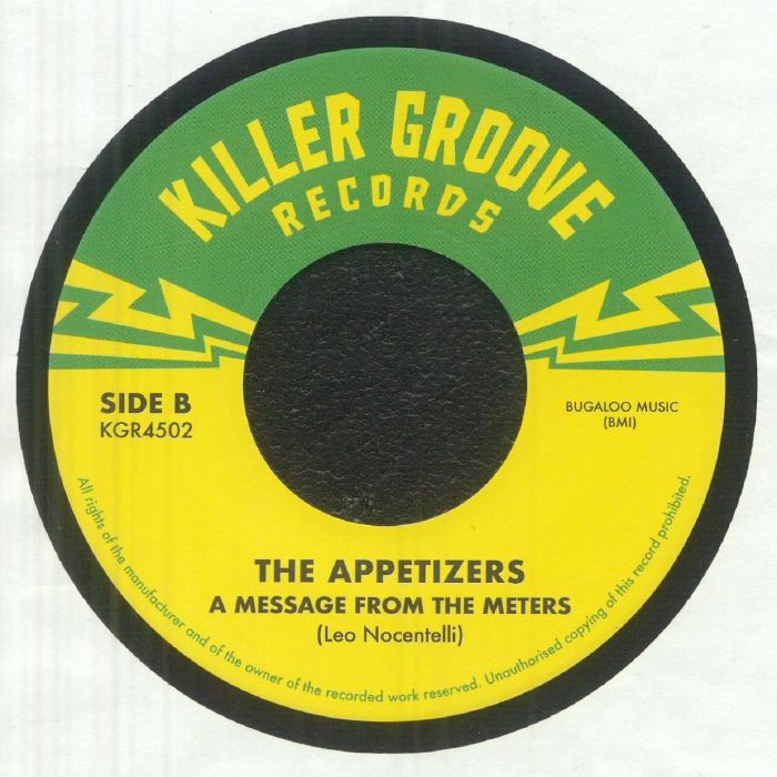 The Appetizers – Make It Reggay (7", Killer Groove Records, 2026) Back Cover