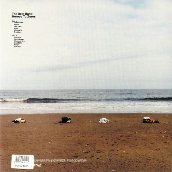 The Beta Band – Heroes To Zeros (LP+CD, Because Music, 2018) Back Cover