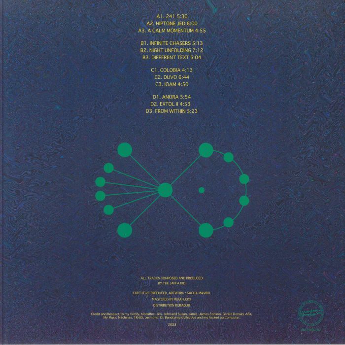 The Jaffa Kid – A Teq Approach By (2xLP, Macadam Mambo, 2025) Back Cover