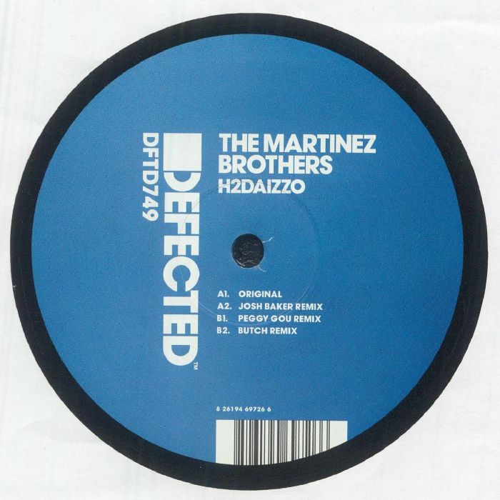The Martinez Brothers – H2DAIZZO (12", Defected, 2026) Back Cover