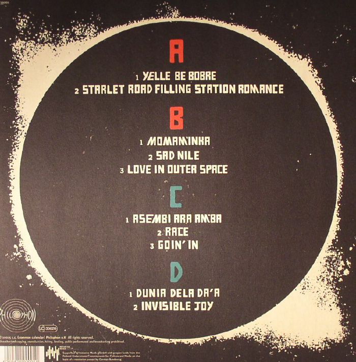 The Polyversal Souls – Invisible Joy (2xLP, Philophon, 2015) Back Cover