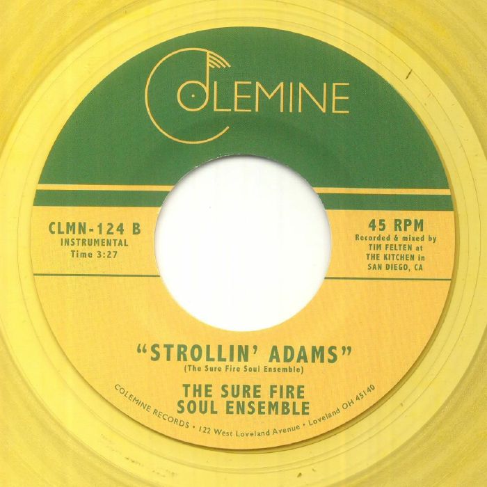The Sure Fire Soul Ensemble – City Heights (7", Yellow transparent, Colemine Records, 2022) Back Cover