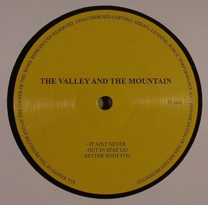 The Valley And The Mountain – Assembly Required EP (12", Detroit Record Company, 2013) Back Cover