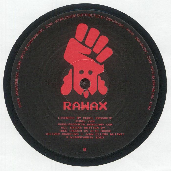 Thee Church Ov Acid House – Bells & Whistles (Thee Remixes EP 2) (12", Rawax Motor City Edition, 2025) Back Cover