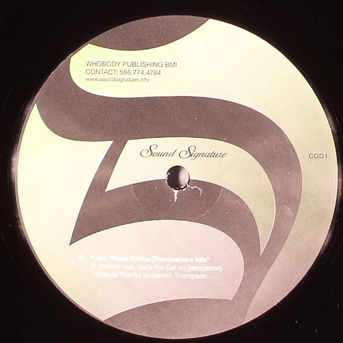 Theo Parrish – Children Of The Drum / I Am These Roots (12", Sound Signature, 2007) Back Cover