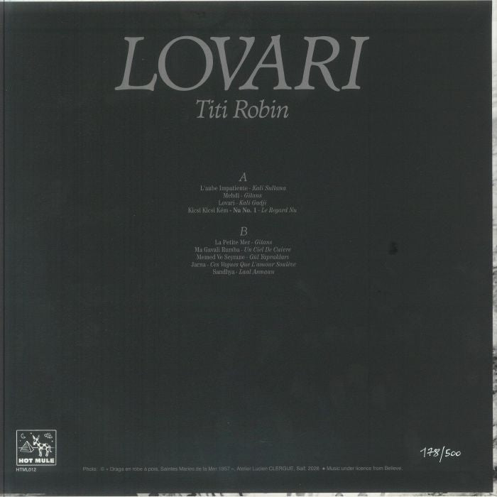 Thierry Robin – Lovari (LP, Hot Mule, 2026) Back Cover