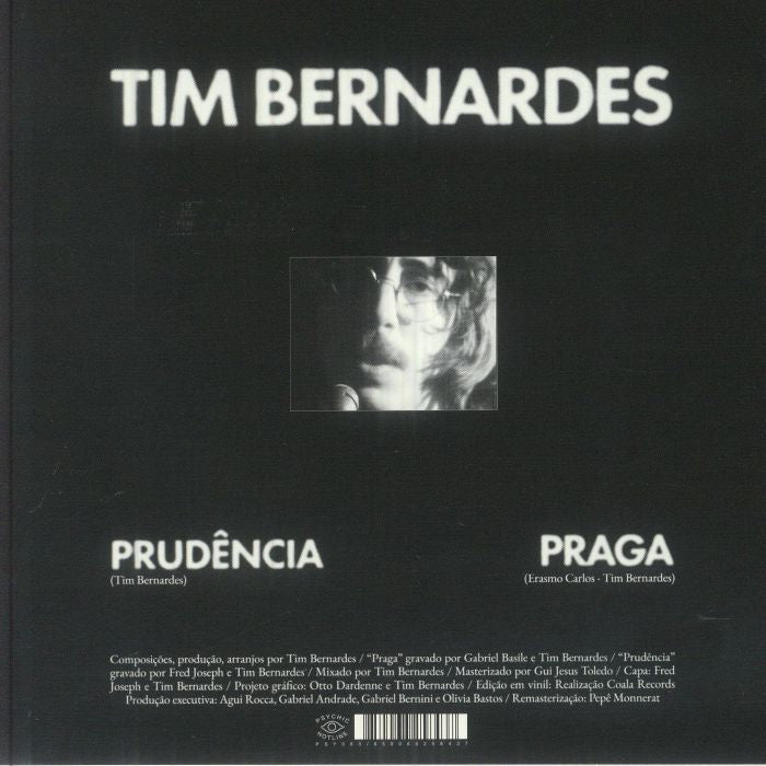 Tim Bernardes – Prudência - Praga (7", Psychic Hotline, 2025) back cover