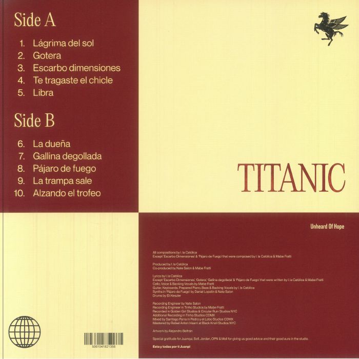Titanic – Hagen (LP, Unheard Of Hope, 2025) Back Cover