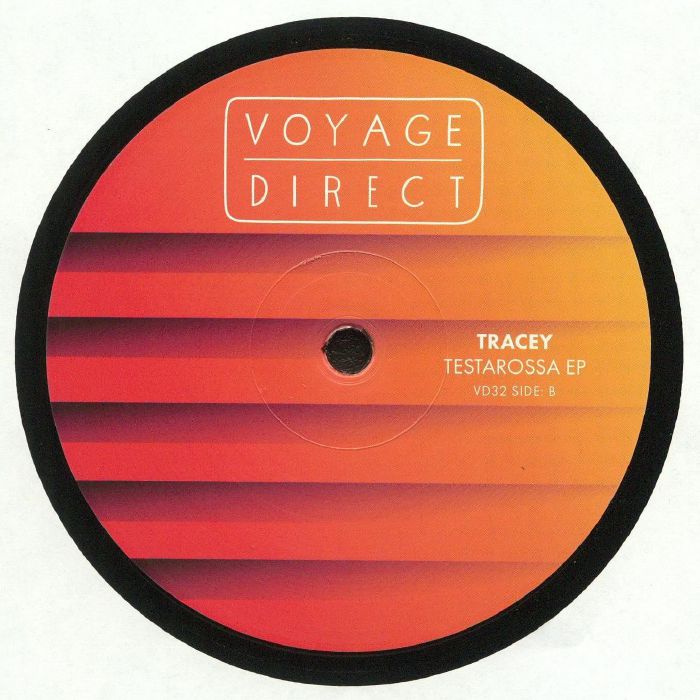 Tracey – Testarossa (12", Voyage Direct, 2018) Back Cover