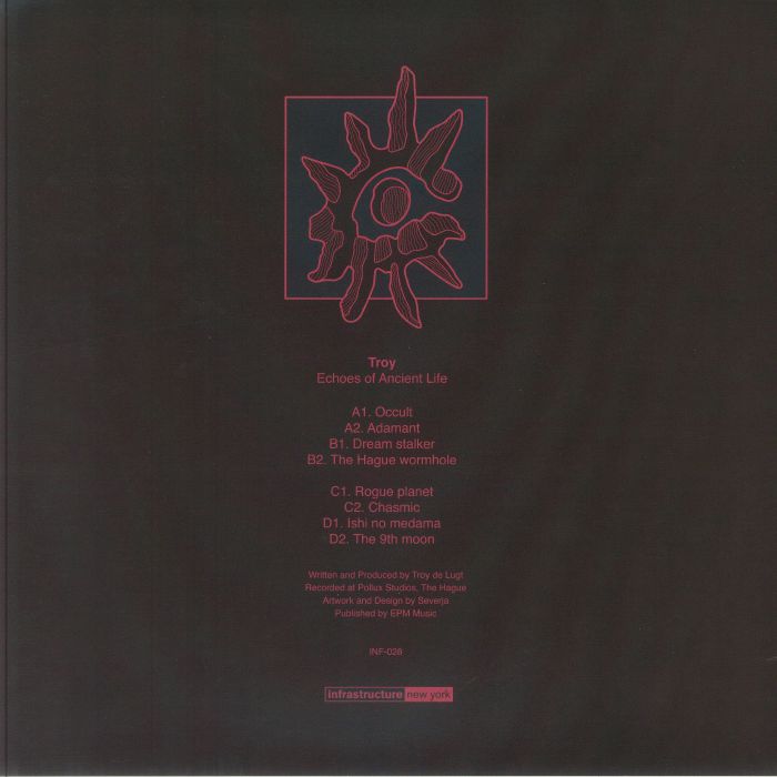 Troy – Echoes Of Ancient Life (2x12", Infrastructure New York, 2026) Back Cover