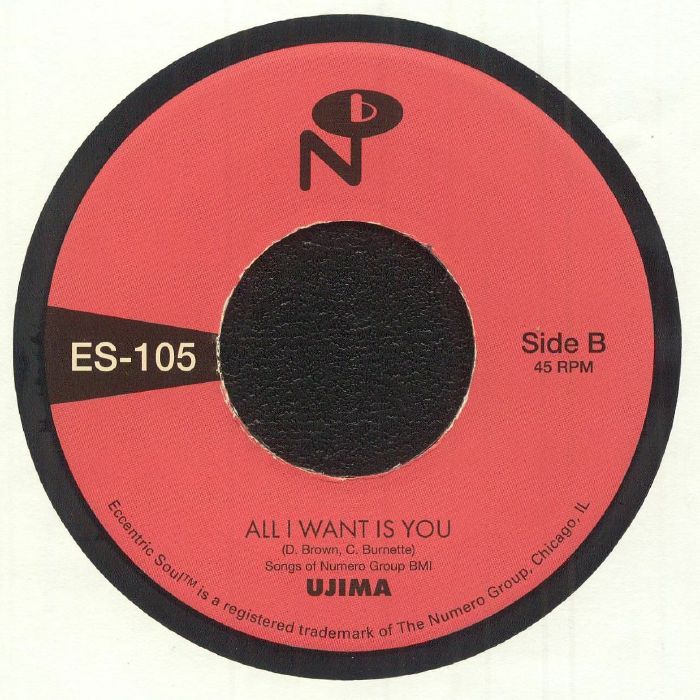 Ujima – Maybe / All I Want Is You (7", The Numero Group, 2026) Back Cover