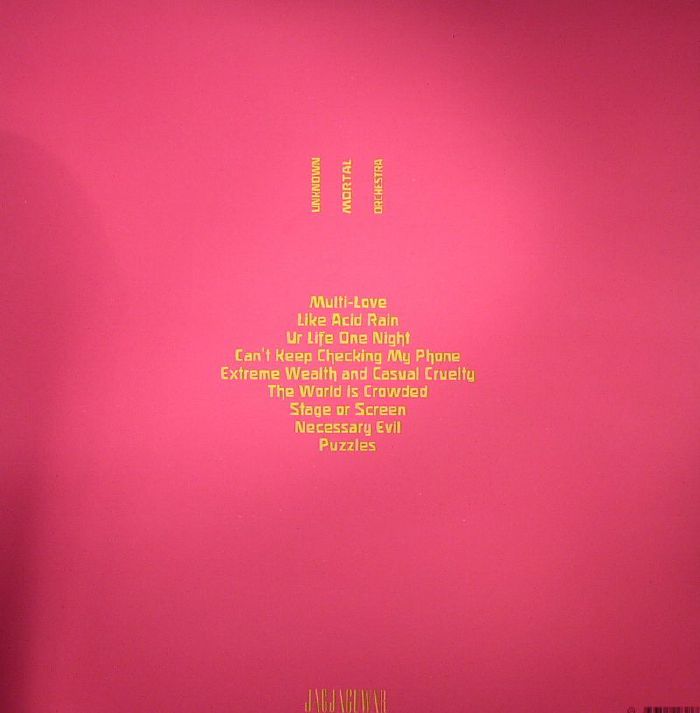 Unknown Mortal Orchestra – Multi-Love (LP, Pink Labels, Jagjaguwar, 2015) Back Cover