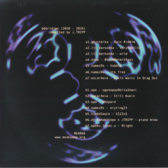 Various – 666ridims (LP, Meakusma, 2026) Back Cover