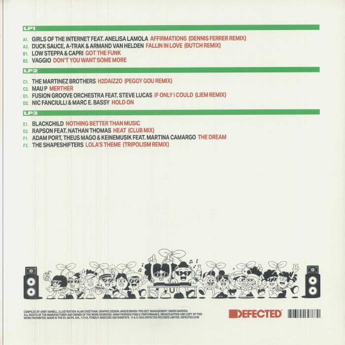 Various – Defected In The House Ibiza 2025 (3xLP, ITH Records, 2025) back cover