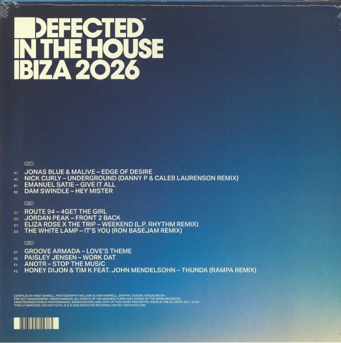 Various – Defected In The House Ibiza 2026 (3x12", Defected, 2026) Back Cover