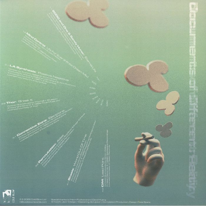 Various – Documents Of Different Reality (2x12", Cold Blow, 2026) Back Cover