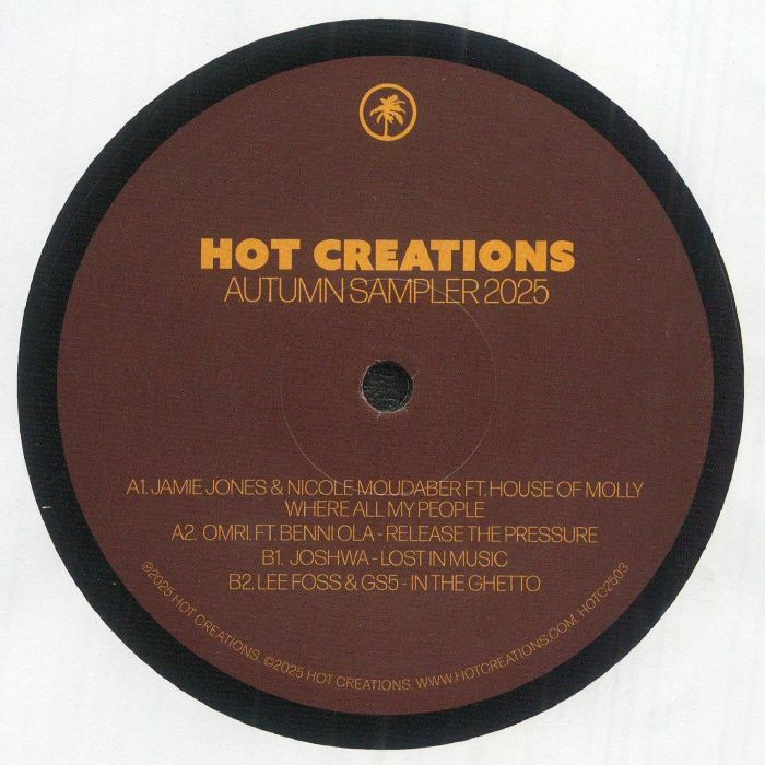 Various – Hot Creations Autumn Sampler 2025 (12", Hot Creations, 2025) Back Cover