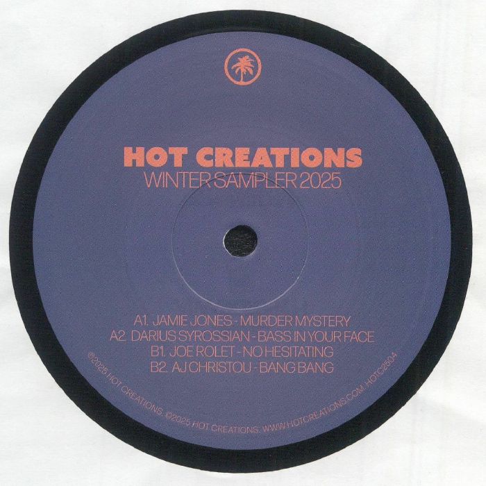 Various – Hot Creations Winter Sampler 2025 (12", Hot Creations, 2026) Back Cover