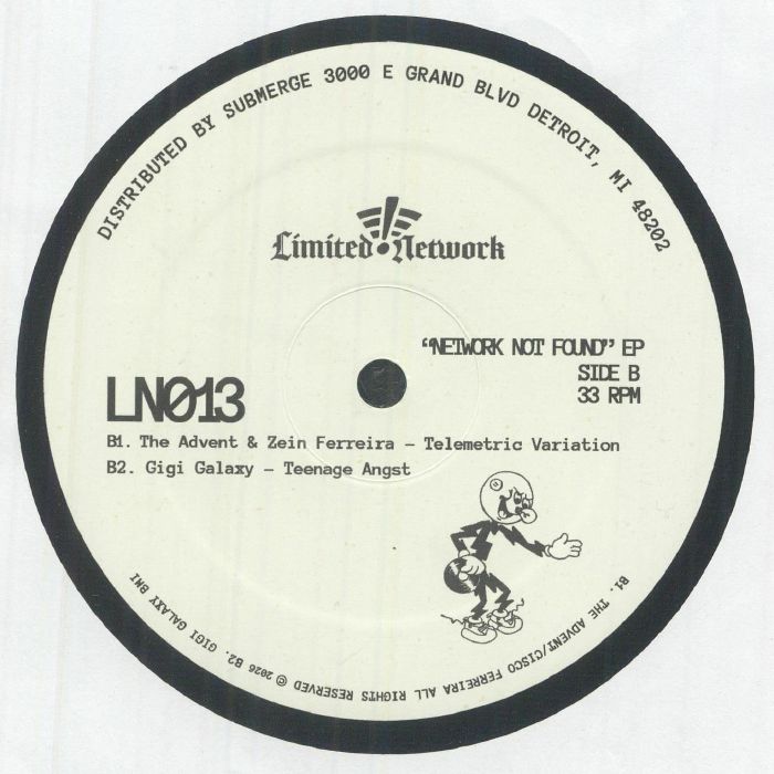 Various – Network Not Found EP (12", Limited Network, 2026) Back Cover