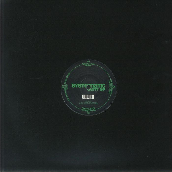 Various – Systematic Gent EP (12", Systematic, 2026) Back Cover