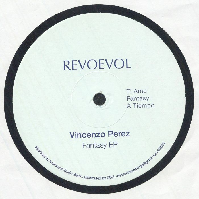 Vincenzo Perez – Fantasy EP (12", Revoevol Recordings, 2026) Back Cover