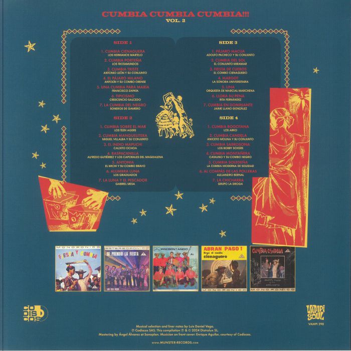 Various – Cumbia Cumbia Cumbia!!! Vol. 2 (2xLP, Vampi Soul, 2024) Back Cover