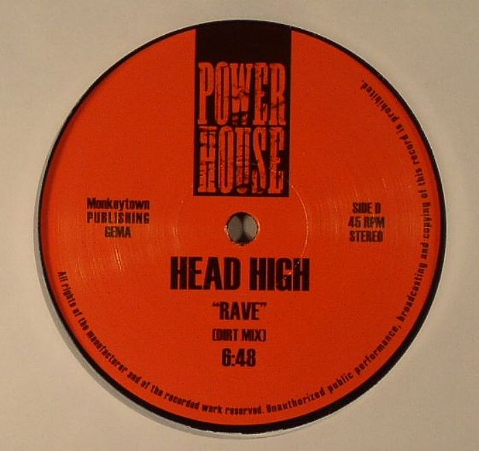 WK7 / Head High – Do It Yourself (Original Mix) / Rave (Dirt Mix) (12", Power House, 2012) Back Cover