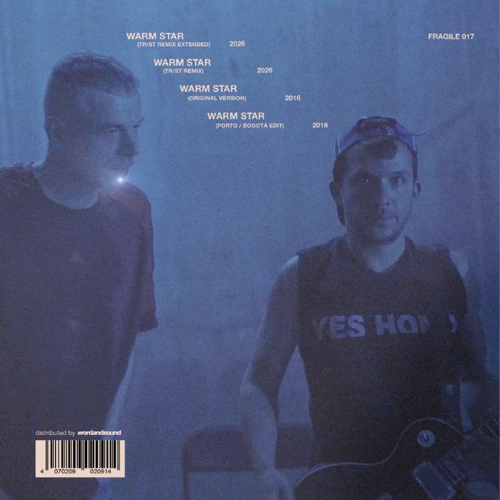 Wolfgang Tillmans / Juan Pablo Echeverri – Warm Star (12", Fragile, 2026) Back Cover