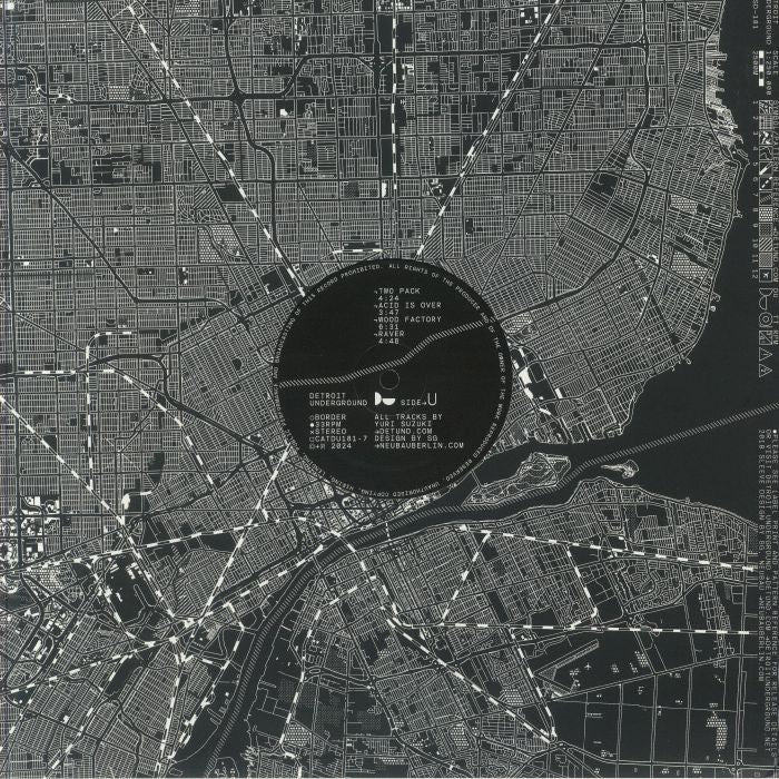 Yuri Suzuki – Border (LP, Detroit Underground, 2025) Back Cover