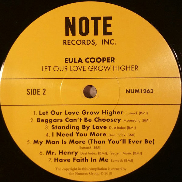 Eula Cooper – Let Our Love Grow Higher (LP, Numero Group, 2018) Image 4
