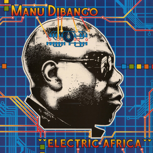 Manu Dibango – Electric Africa (LP, Blue, Tidal Waves Music, 2018) Front Cover