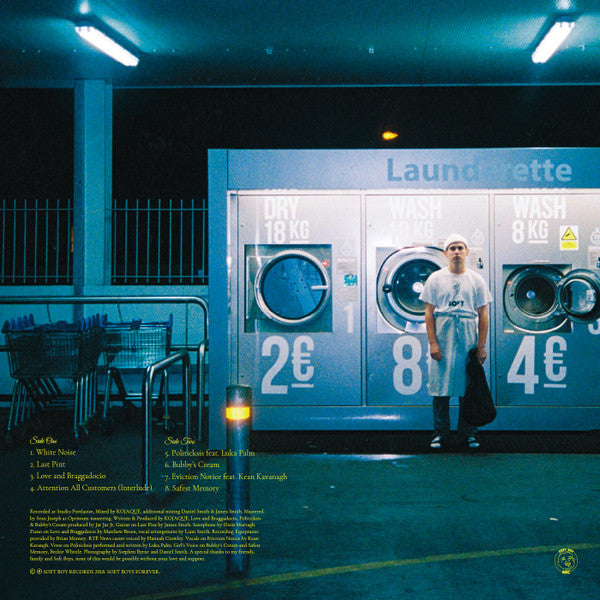 Kojaque – Deli Daydreams (LP, Soft Boy Records, 2018) Back Cover